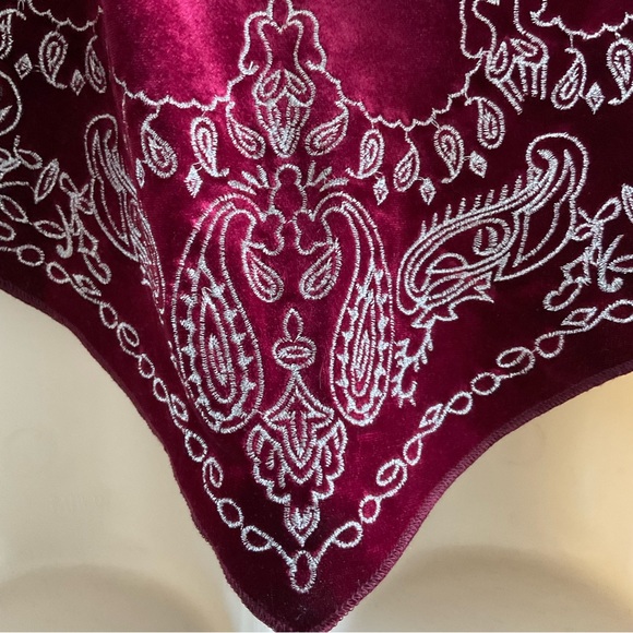 Free People velvet bandana bling top size small (K1) - Picture 6 of 7